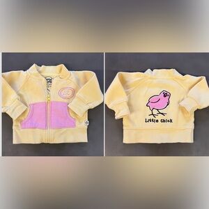 Adorable Life is Good Yellow and Pink Little Chick Sweatshirt